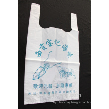 T-shirt plastic bag for shopping and supermarket